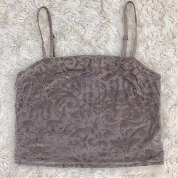 Velvet crop top - Picture 1 of 2